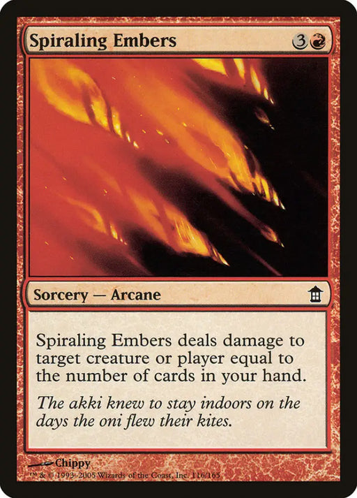 Spiraling Embers [Saviors of Kamigawa] - MTG Single