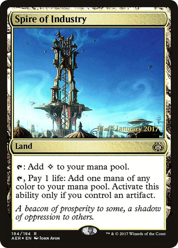 Spire of Industry [Aether Revolt Prerelease Promos] - MTG Single