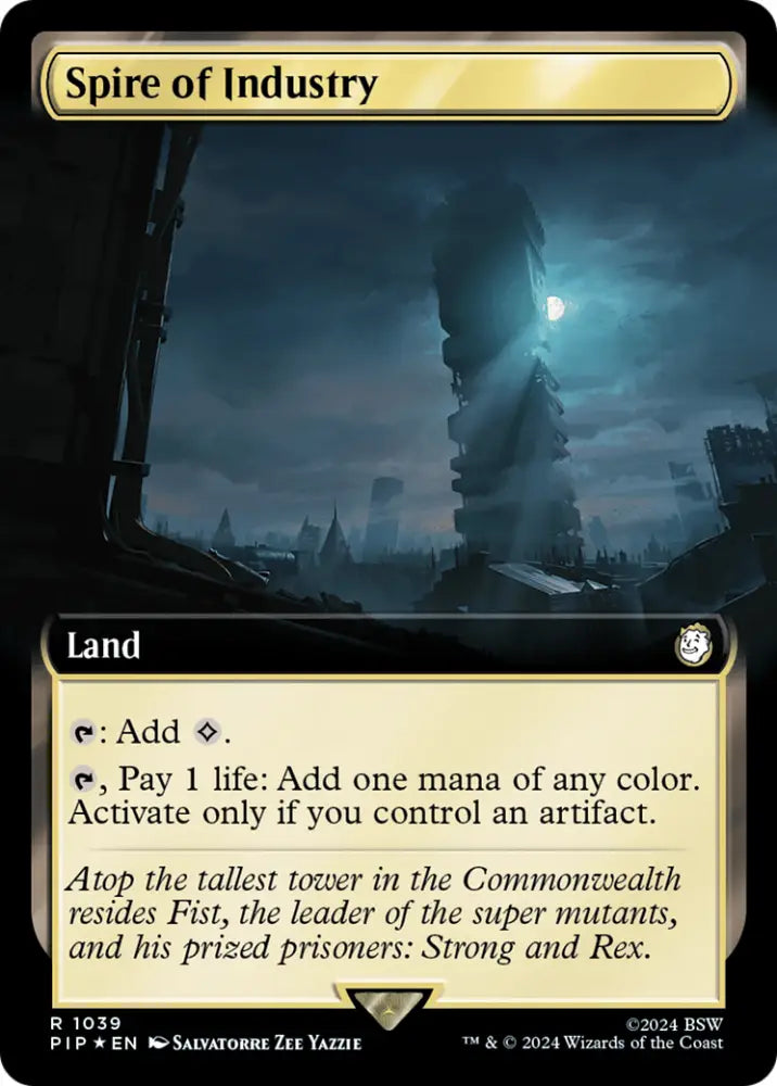 Spire of Industry (Extended Art) (Surge Foil) [Fallout] - MTG Single