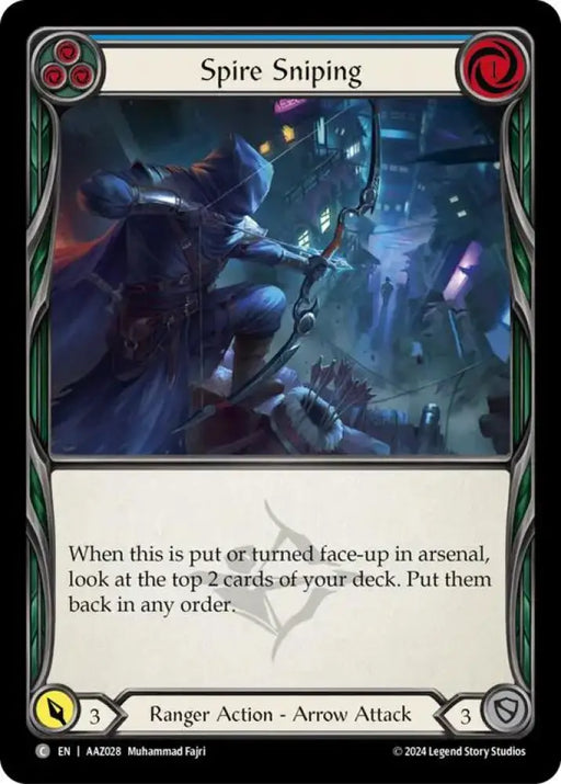 Spire Sniping (Blue) [AAZ028] (Armory Deck: Azalea) - Flesh And Blood Single