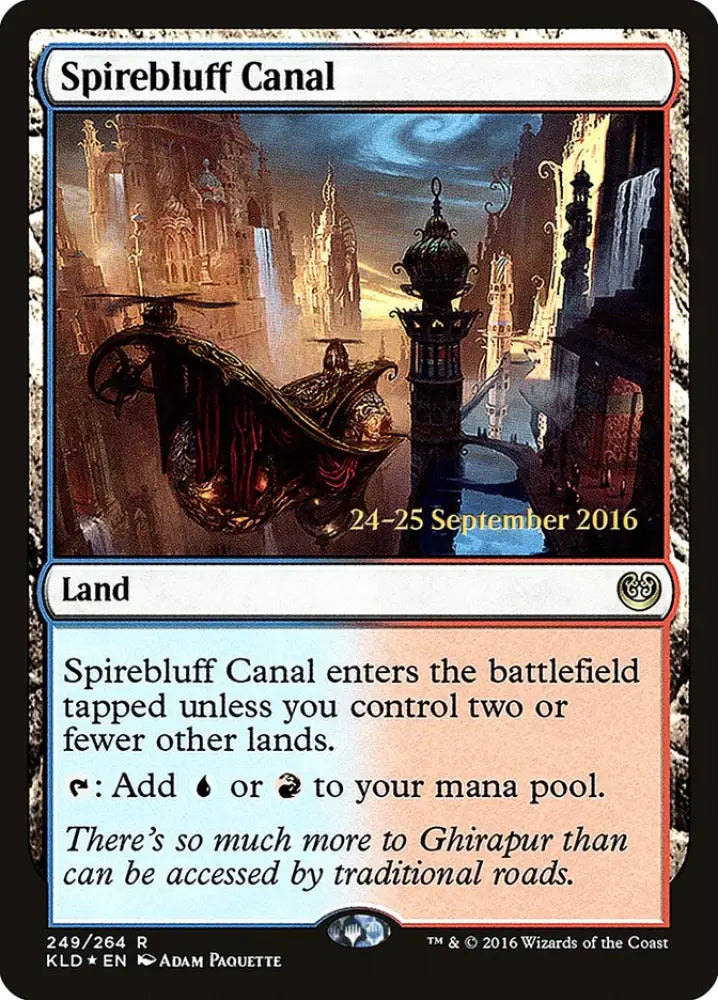 Spirebluff Canal [Kaladesh Prerelease Promos] - MTG Single