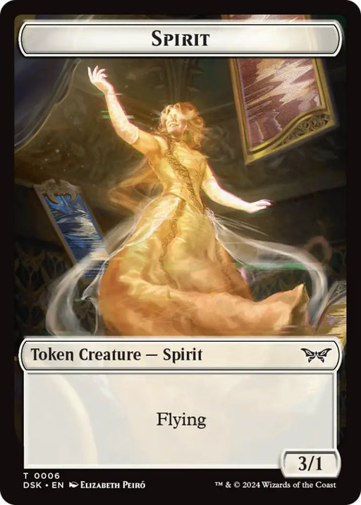 Spirit (0006) // Manifest Double-Sided Token [Duskmourn: House of Horror Tokens] - MTG Single