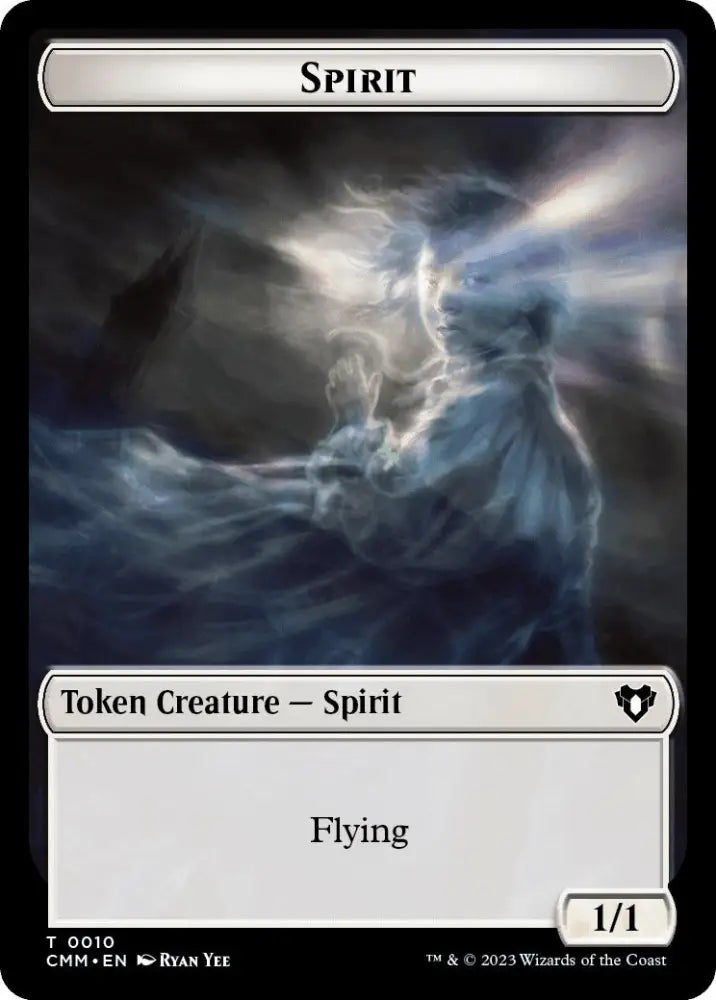 Spirit (0010) // Construct (0042) Double-Sided Token [Commander Masters Tokens] - MTG Single