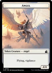 Spirit (0018) // Angel (0003) Double-Sided Token [Ravnica Remastered Tokens] - MTG Single