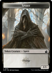 Spirit (0018) // Beast Double-Sided Token [Ravnica Remastered Tokens] - MTG Single