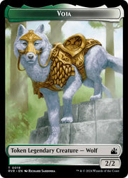 Spirit (0018) // Voja Double-Sided Token [Ravnica Remastered Tokens] - MTG Single