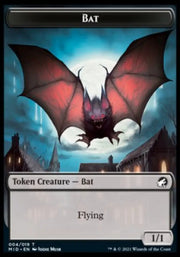 Spirit // Bat Double-Sided Token [Innistrad: Midnight Hunt Tokens] - MTG Single