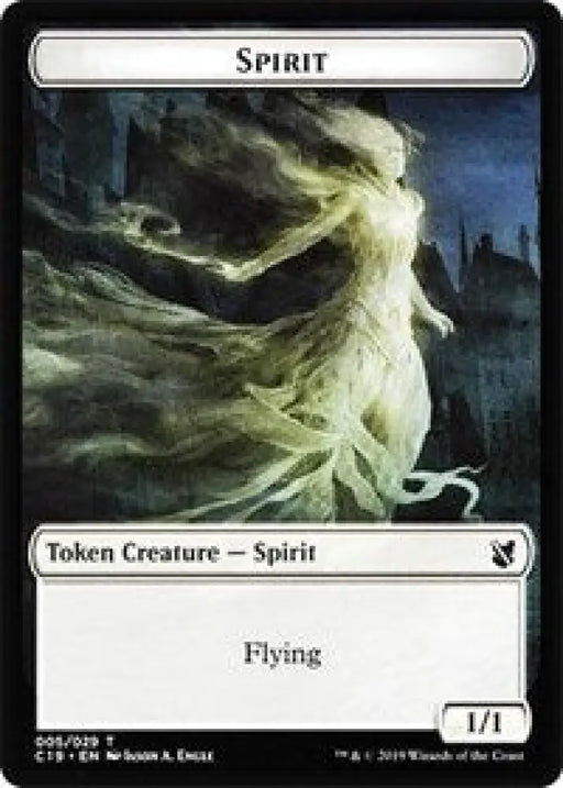 Spirit // Human Double-Sided Token [Commander 2019 Tokens] - MTG Single