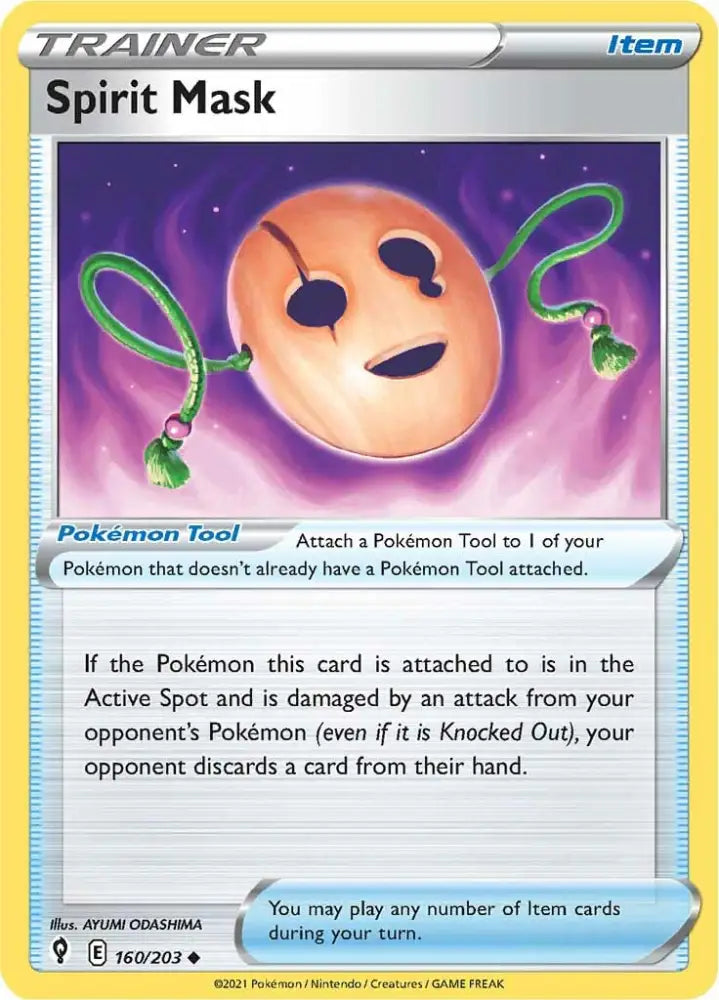 Spirit Mask (160/203) [Sword & Shield: Evolving Skies] - Pokemon Single