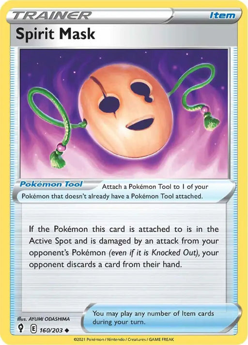 Spirit Mask (160/203) [Sword & Shield: Evolving Skies] - Pokemon Single