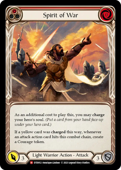 Spirit of War [Dusk Till Dawn] Rainbow Foil - Flesh And Blood Single