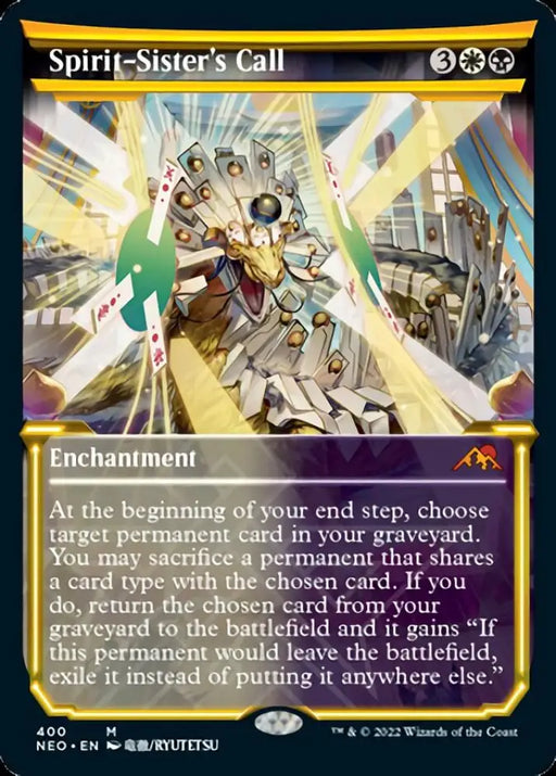 Spirit-Sister’s Call (Showcase Soft Glow) [Kamigawa: Neon Dynasty] - MTG Single