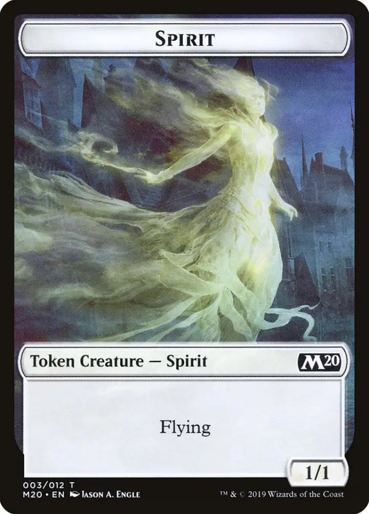 Spirit Token [Core Set 2020 Tokens] - MTG Single