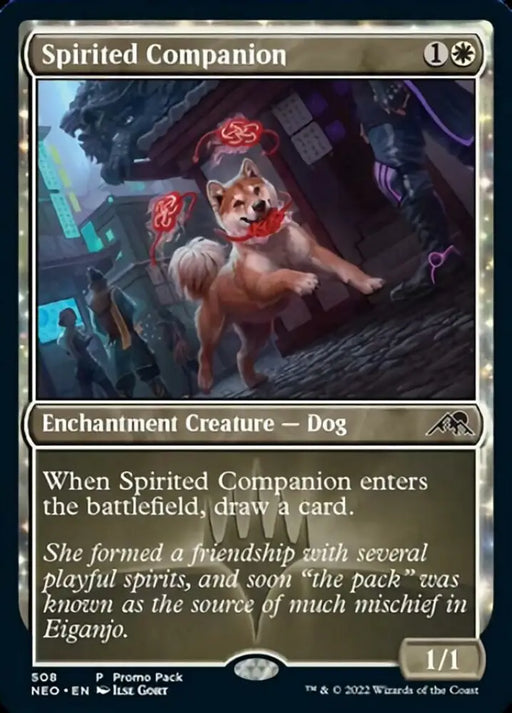 Spirited Companion (Promo Pack) [Kamigawa: Neon Dynasty Promos] - MTG Single
