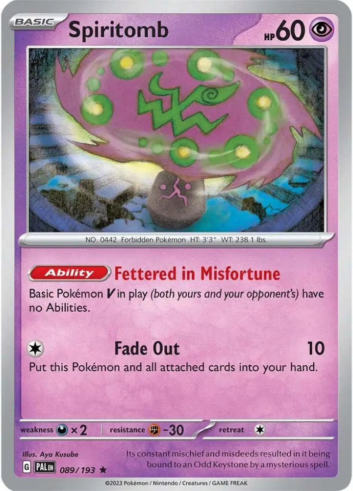 Spiritomb (089/193) [Scarlet & Violet: Paldea Evolved] - Pokemon Single