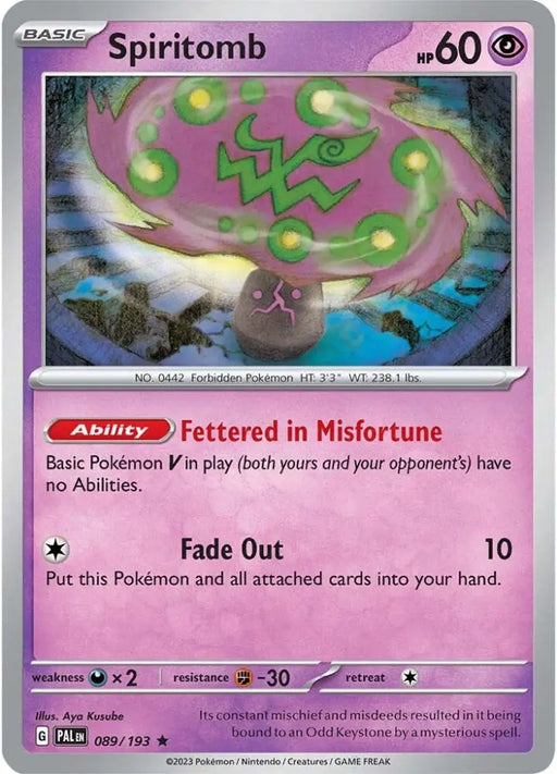 Spiritomb (089/193) [Scarlet & Violet: Paldea Evolved] - Pokemon Single