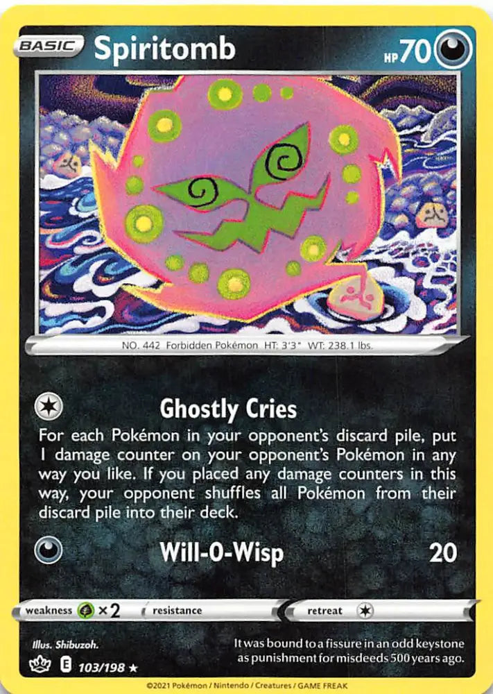 Spiritomb (103/198) [Sword & Shield: Chilling Reign] - Pokemon Single