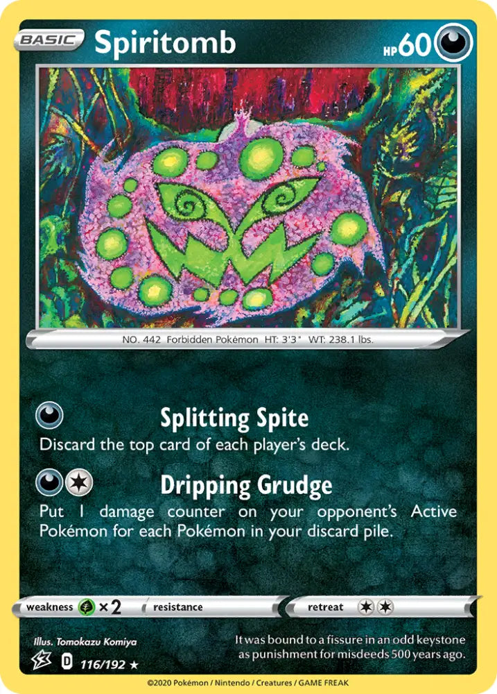 Spiritomb (116/192) [Sword & Shield: Rebel Clash] - Pokemon Single