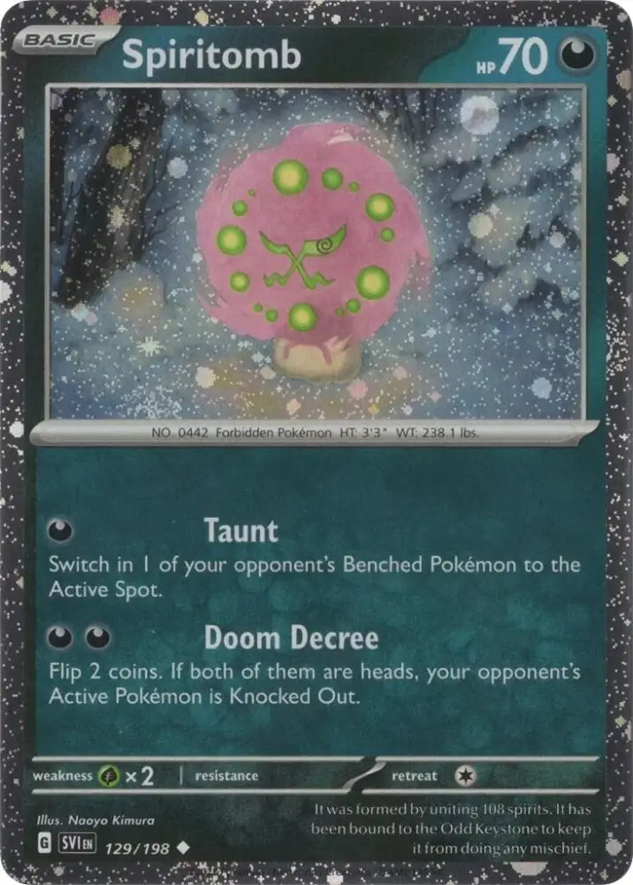 Spiritomb (129/198) (Cosmo Holo) [Scarlet & Violet: Black Star Promos] - Pokemon Single