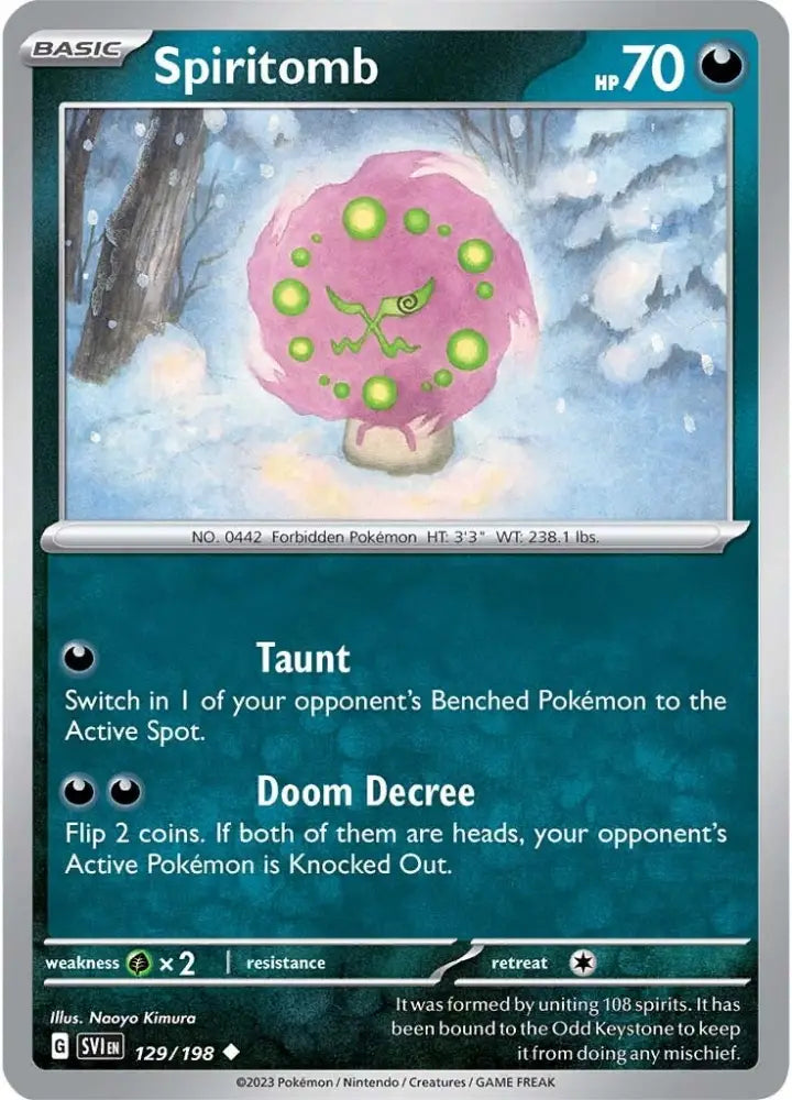Spiritomb (129/198) [Scarlet & Violet: Base Set] - Pokemon Single