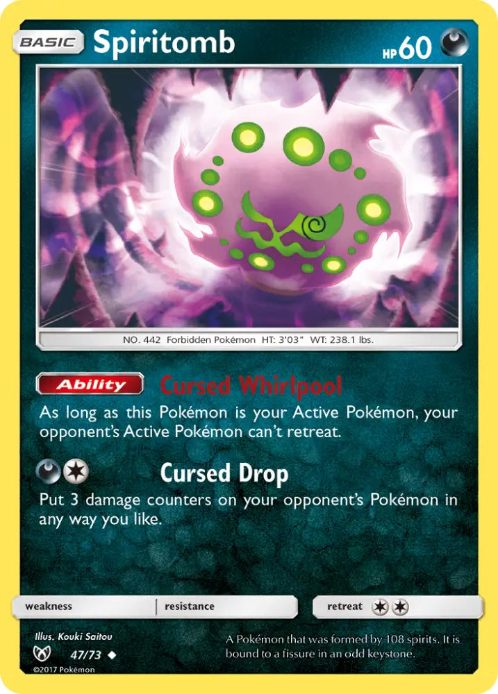 Spiritomb (47/73) [Sun & Moon: Shining Legends] - Pokemon Single