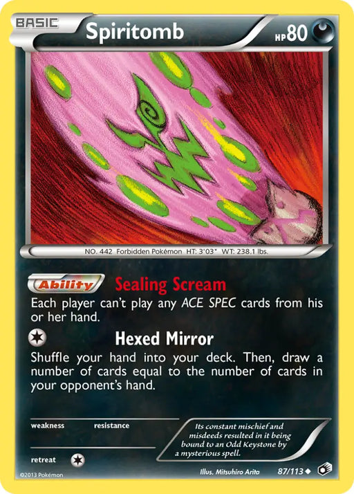 Spiritomb (87/113) [Black & White: Legendary Treasures] - Pokemon Single