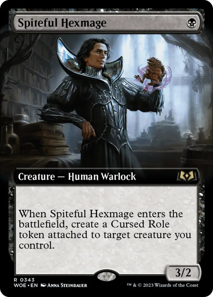 Spiteful Hexmage (Extended Art) [Wilds of Eldraine] - MTG Single