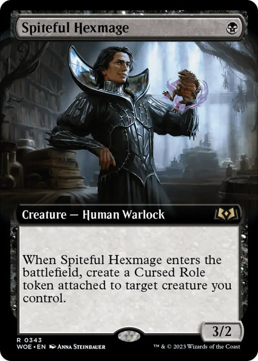 Spiteful Hexmage (Extended Art) [Wilds of Eldraine] - MTG Single