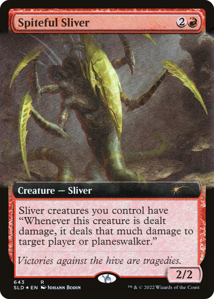 Spiteful Sliver (Extended Art) [Secret Lair Drop Promos] - MTG Single