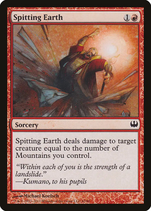 Spitting Earth [Duel Decks: Knights vs. Dragons] - MTG Single