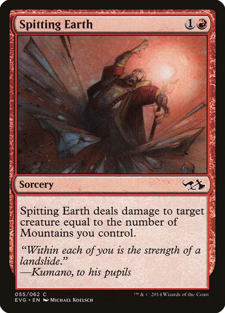 Spitting Earth (Elves vs. Goblins) [Duel Decks Anthology] - MTG Single