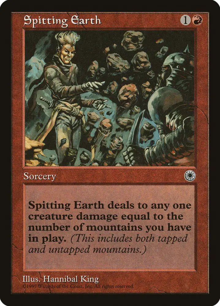 Spitting Earth [Portal] - MTG Single