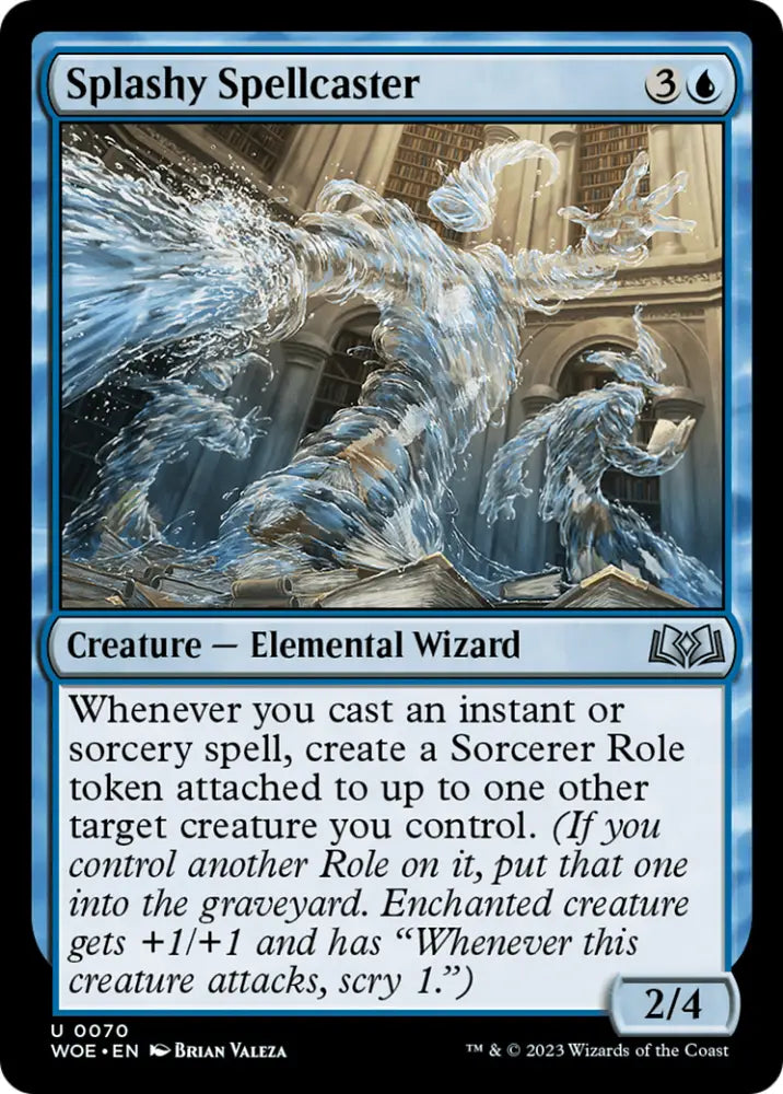 Splashy Spellcaster [Wilds of Eldraine] - MTG Single