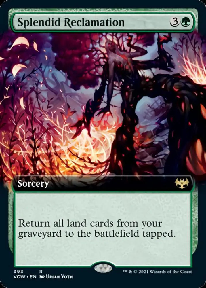 Splendid Reclamation (Extended Art) [Innistrad: Crimson Vow] - MTG Single