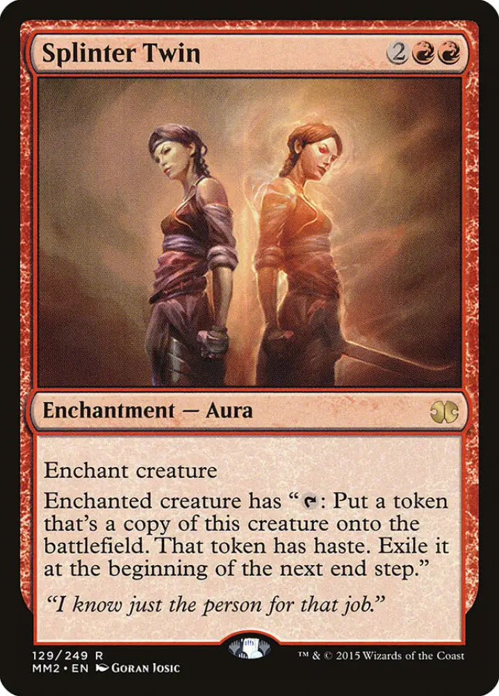 Splinter Twin [Modern Masters 2015] - MTG Single