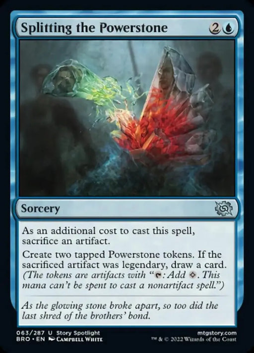 Splitting the Powerstone [The Brothers’ War] - MTG Single