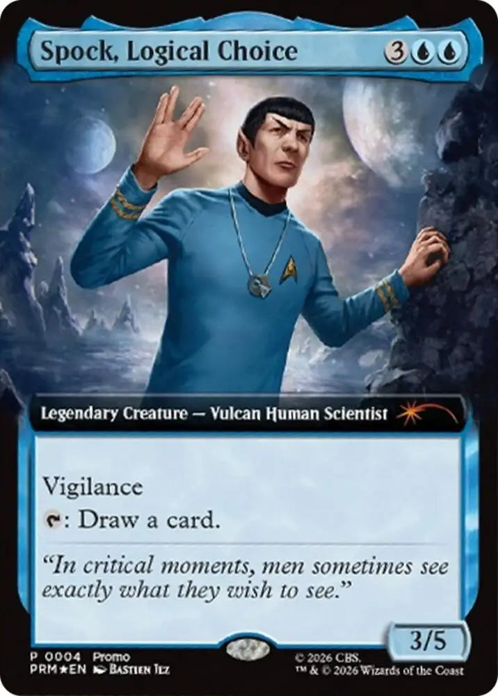 Spock, Logical Choice (Extended Art) (4) [Media Promos]