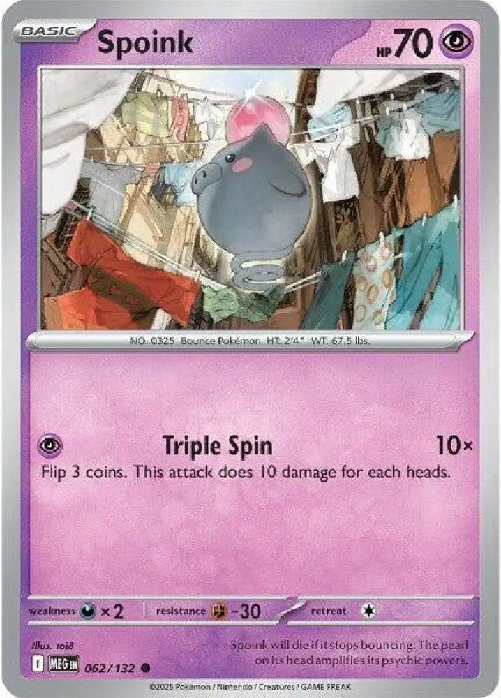 Spoink (062/132) [ME01: Mega Evolution]