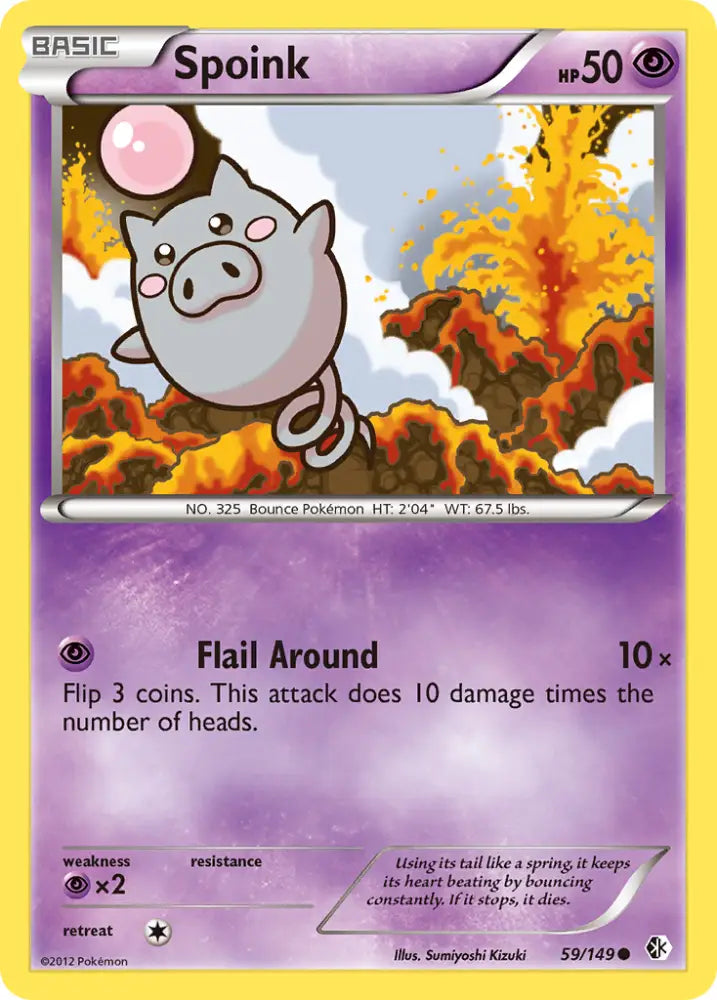 Spoink (59/149) [Black & White: Boundaries Crossed] - Pokemon Single