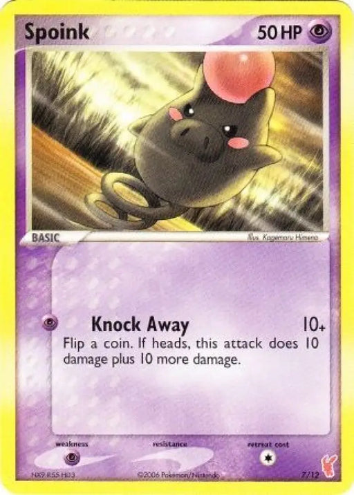 Spoink (7/12) [EX: Trainer Kit 2 - Plusle] - Pokemon Single