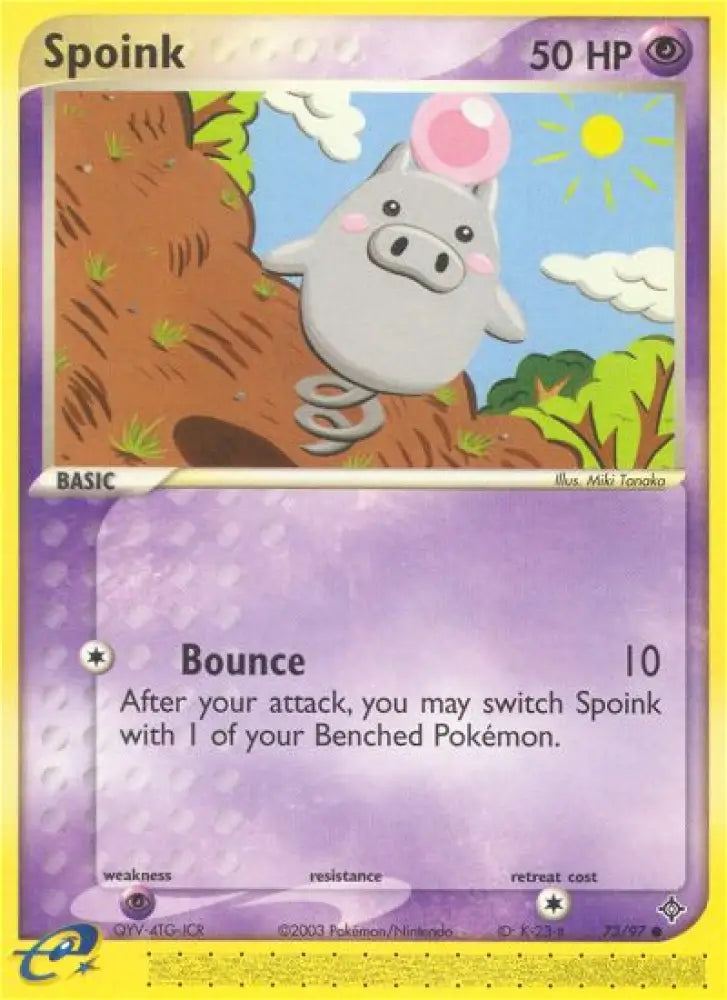Spoink (73/97) [EX: Dragon] - Pokemon Single