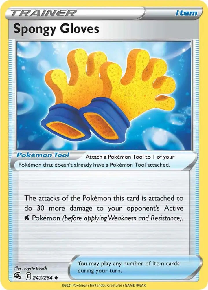 Spongy Gloves (243/264) [Sword & Shield: Fusion Strike] - Pokemon Single