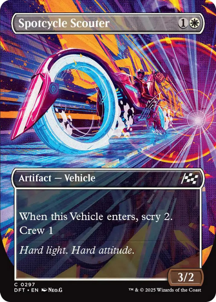 Spotcycle Scouter (Borderless) [Aetherdrift] - MTG Single