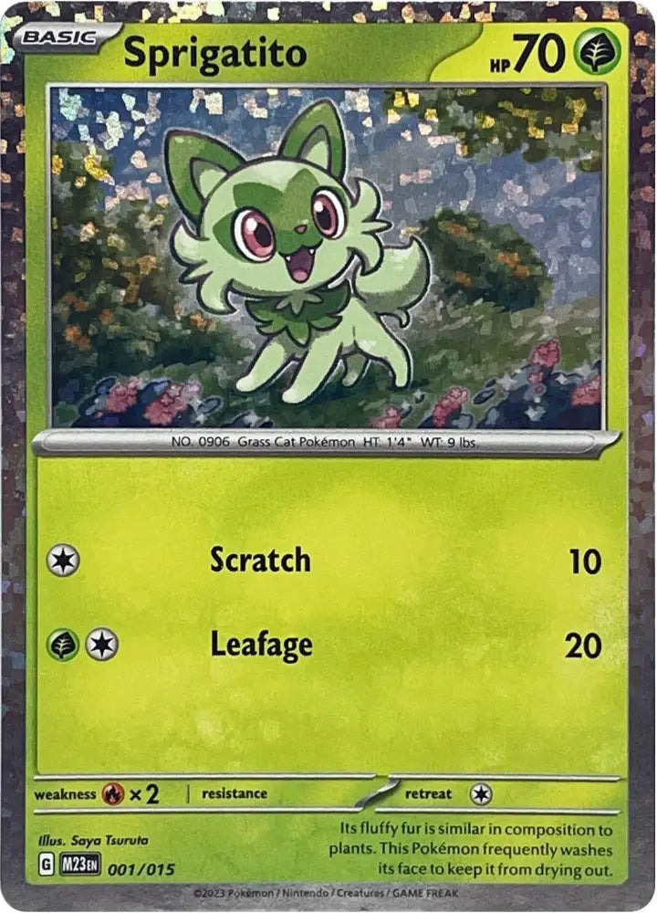 Sprigatito (001/015) [McDonald’s Promos: 2023 Collection] - Pokemon Single