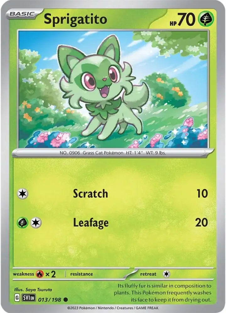 Sprigatito (013/198) [Scarlet & Violet: Base Set] - Pokemon Single