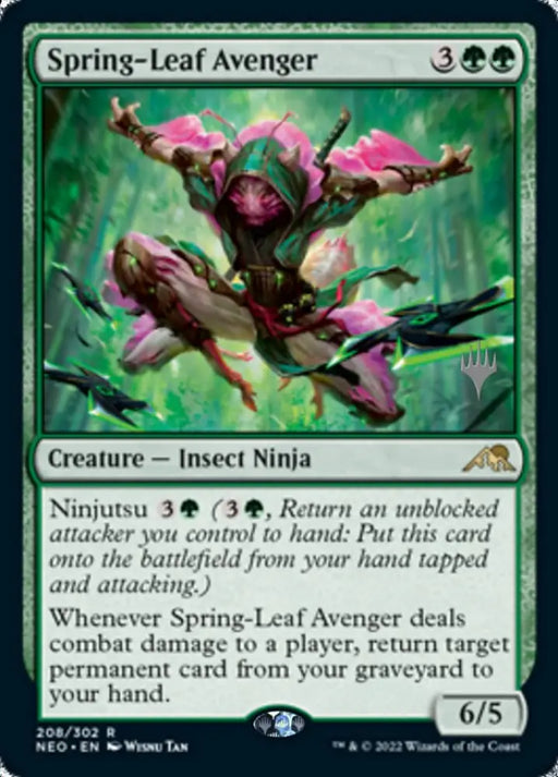 Spring-Leaf Avenger (Promo Pack) [Kamigawa: Neon Dynasty Promos] - MTG Single
