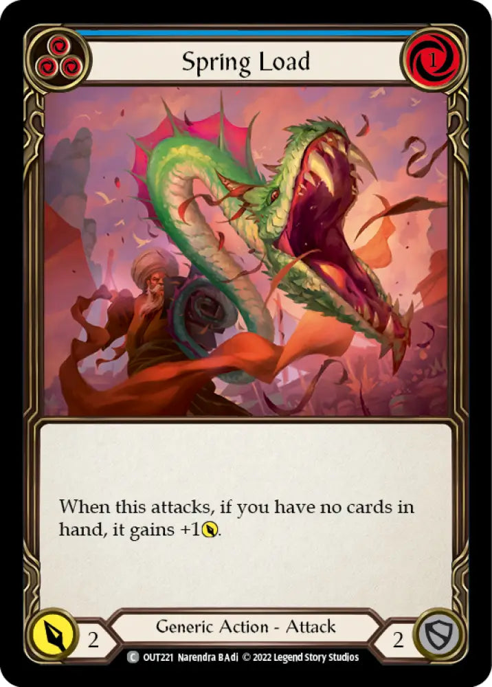 Spring Load (Blue) [Outsiders] Rainbow Foil - Flesh And Blood Single