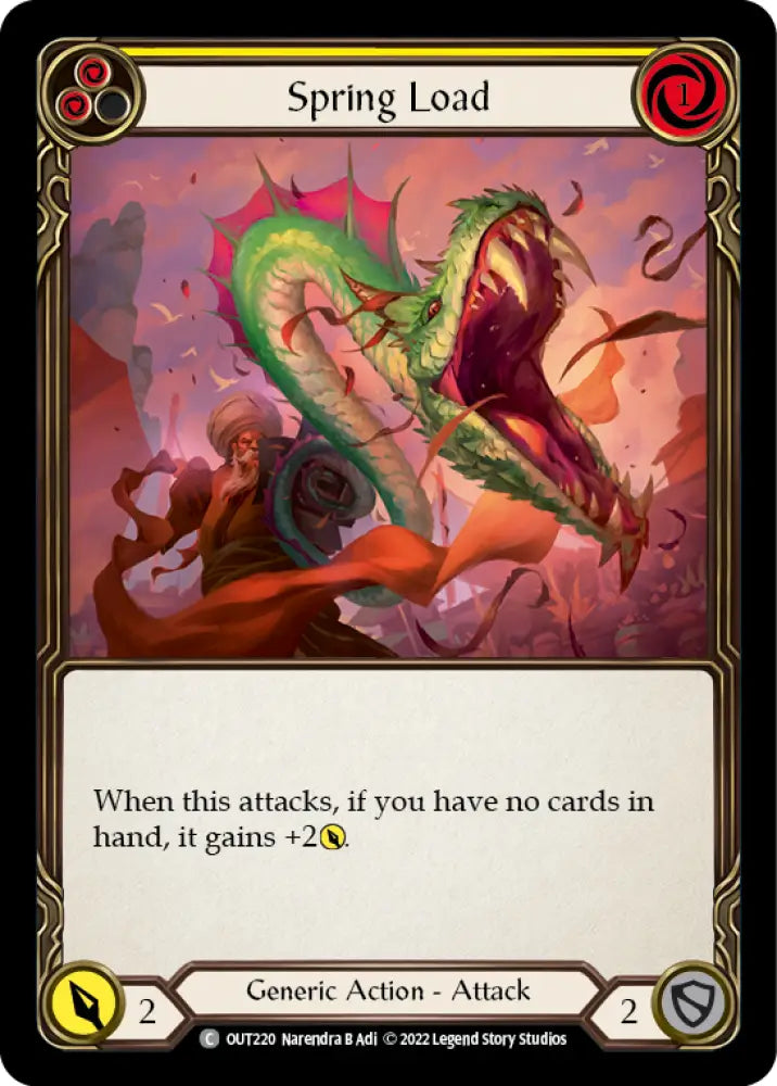 Spring Load (Yellow) [Outsiders] Rainbow Foil - Flesh And Blood Single