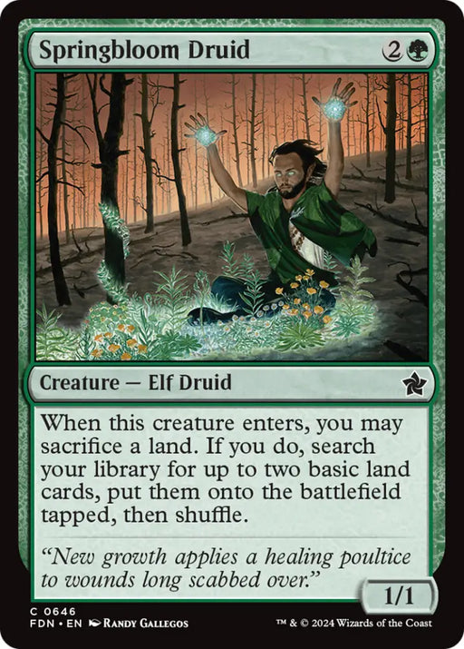 Springbloom Druid [Foundations] - MTG Single