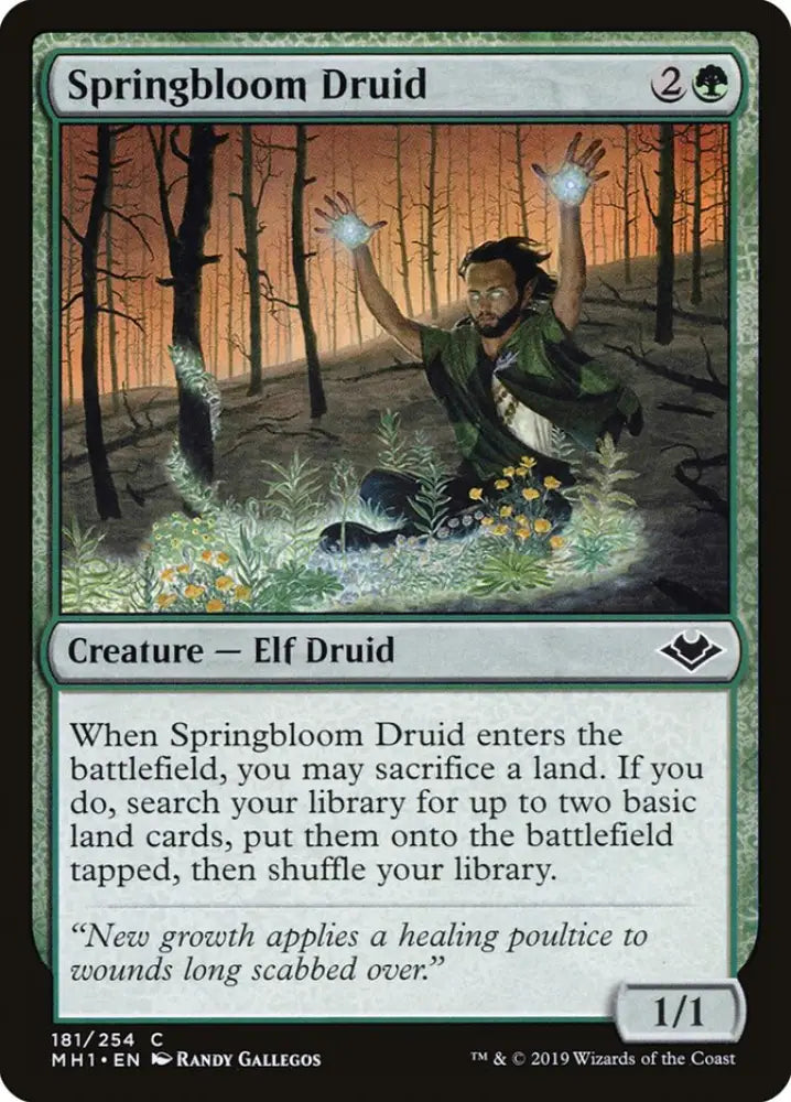 Springbloom Druid [Modern Horizons] - MTG Single